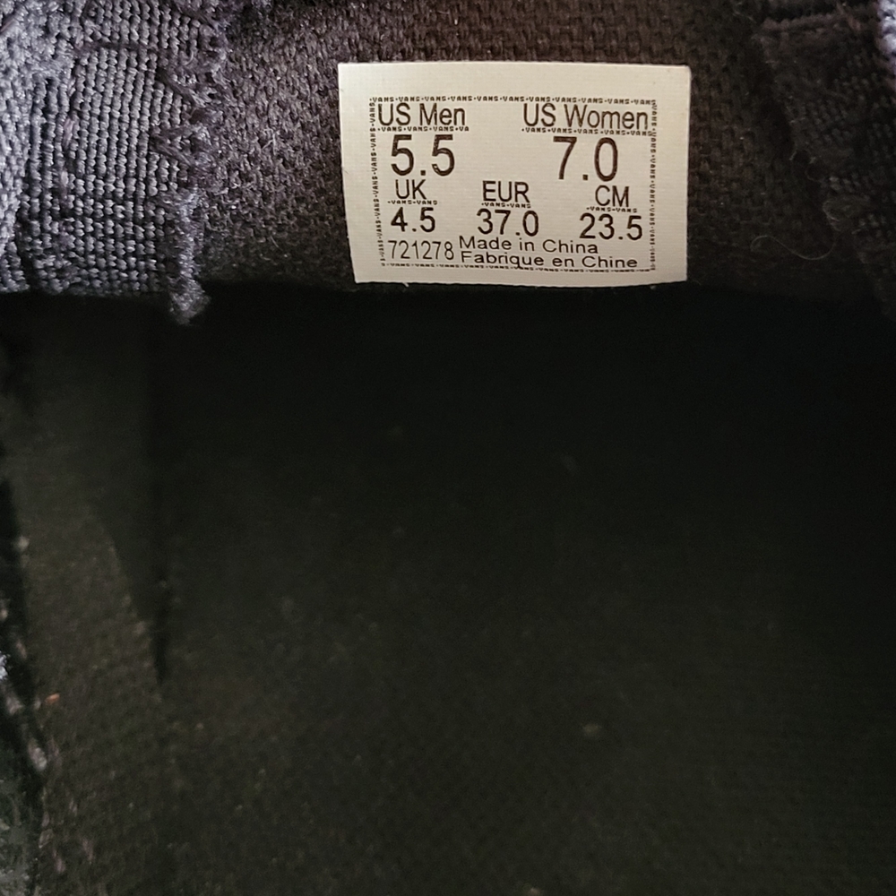 Vans Luxe Black Velvet Slip-Ons - Picture 6 of 8